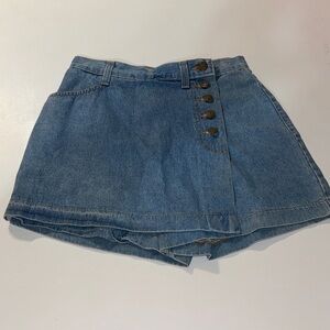 Vintage Stuffed Shirt Jeans Wear Skort made in the USA size 7/8